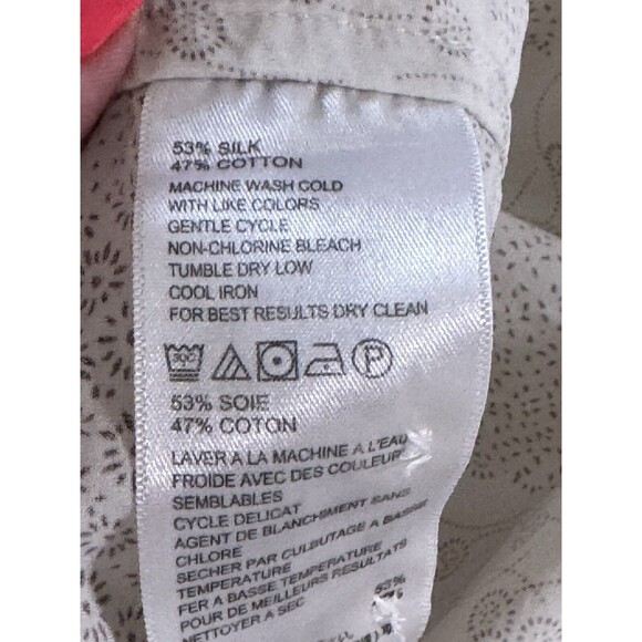 Tommy Bahama Island Modern Fit Button Shirt Hawaiian Sz XXL Neutral Beige Print - Picture 6 of 7